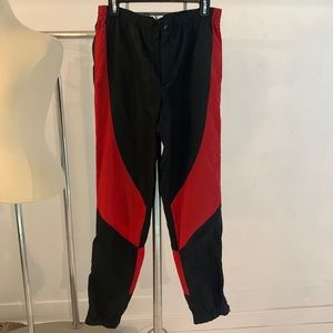 Vintage 1985 Red and Black Nike Air Jordan Warm up/Track Pants With Blue Tag